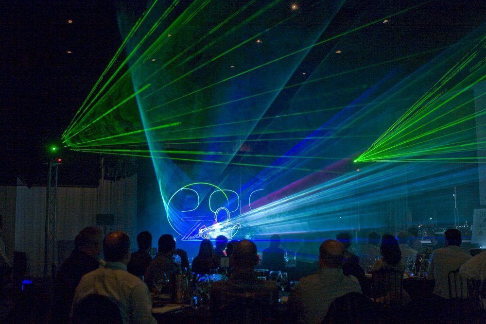 An amazing laser show we arranged for a client showing how diverse our experience is.