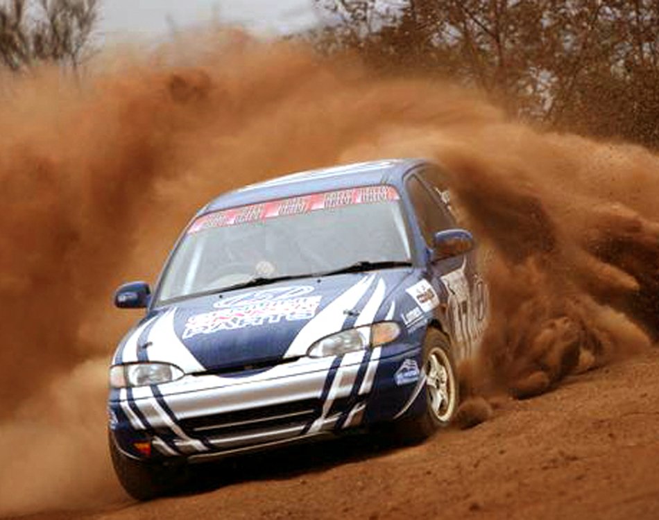 This is our Hyundai, great car for beginner drivers. At Rally Drive we cater for people at all levels of driving.