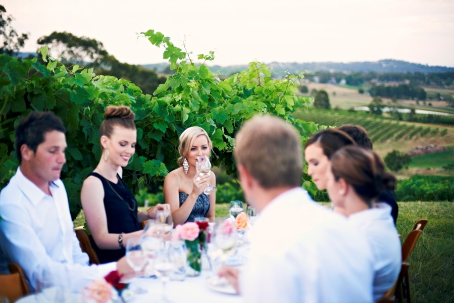 Dining among the vines