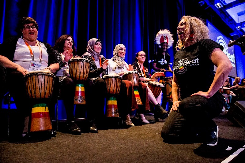 Audience volunteers hit the stage and become part of the show!