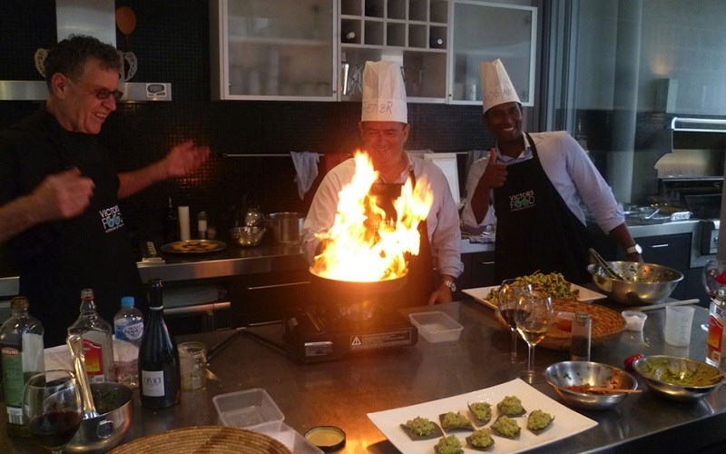 Serious fun, hands-on group cooking sessions add spice to your events.