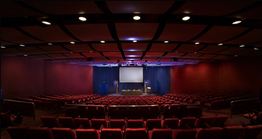 Inspired and attentive. A dedicated theatrette for lectures and launches, the unique Arthur Streeton Auditorium on Level 1 builds excitement with lit stage and fully tiered seating with flip desks for 362 delegates theatre style.