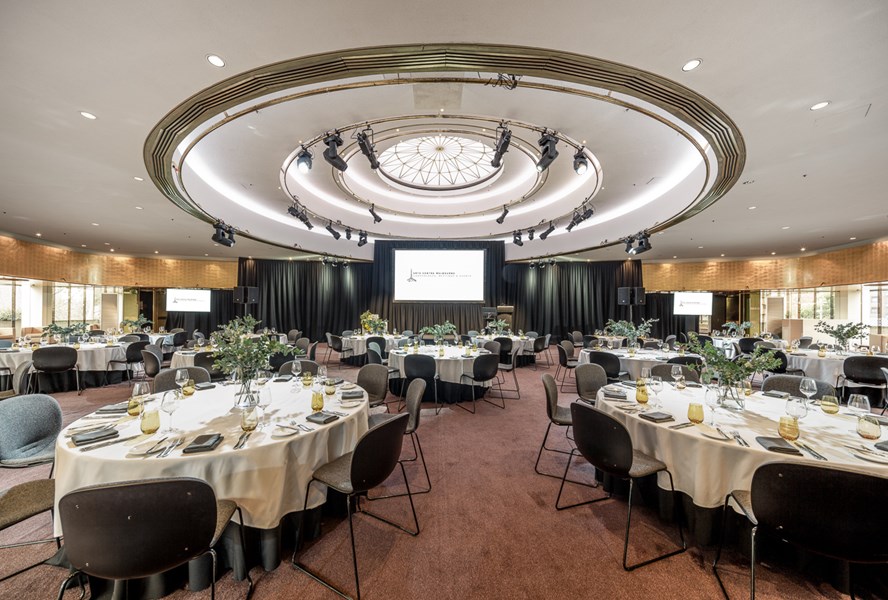 The largest of Arts Centre Melbourne’s private event spaces, The Pavilion features a spectacular domed ceiling, gold leaf interiors and a wraparound balcony. Boasting magnificent views over the Yarra River and city skyline.