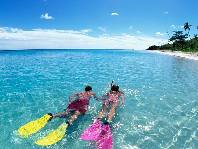 Pristine clear waters for your snorkelling pleasure.  Snorkelling equipment included in your cruise.